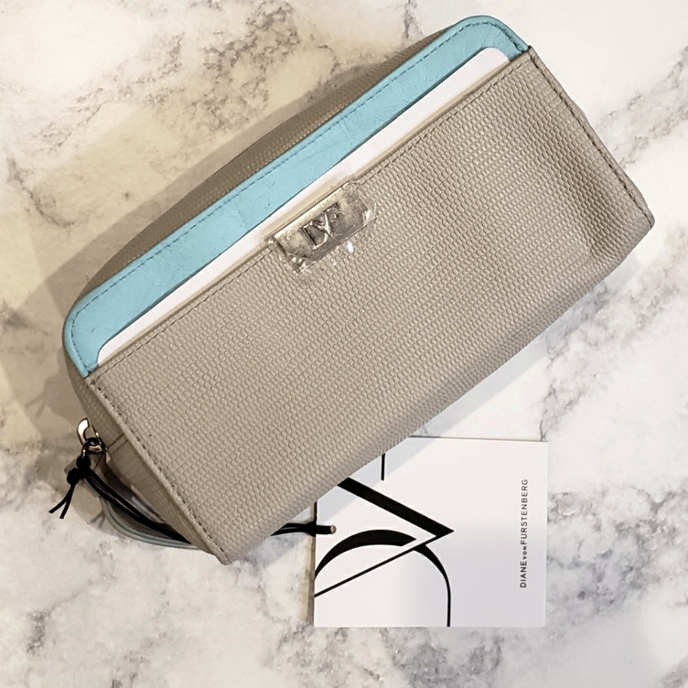 DvF Leather Cosmetic Bag